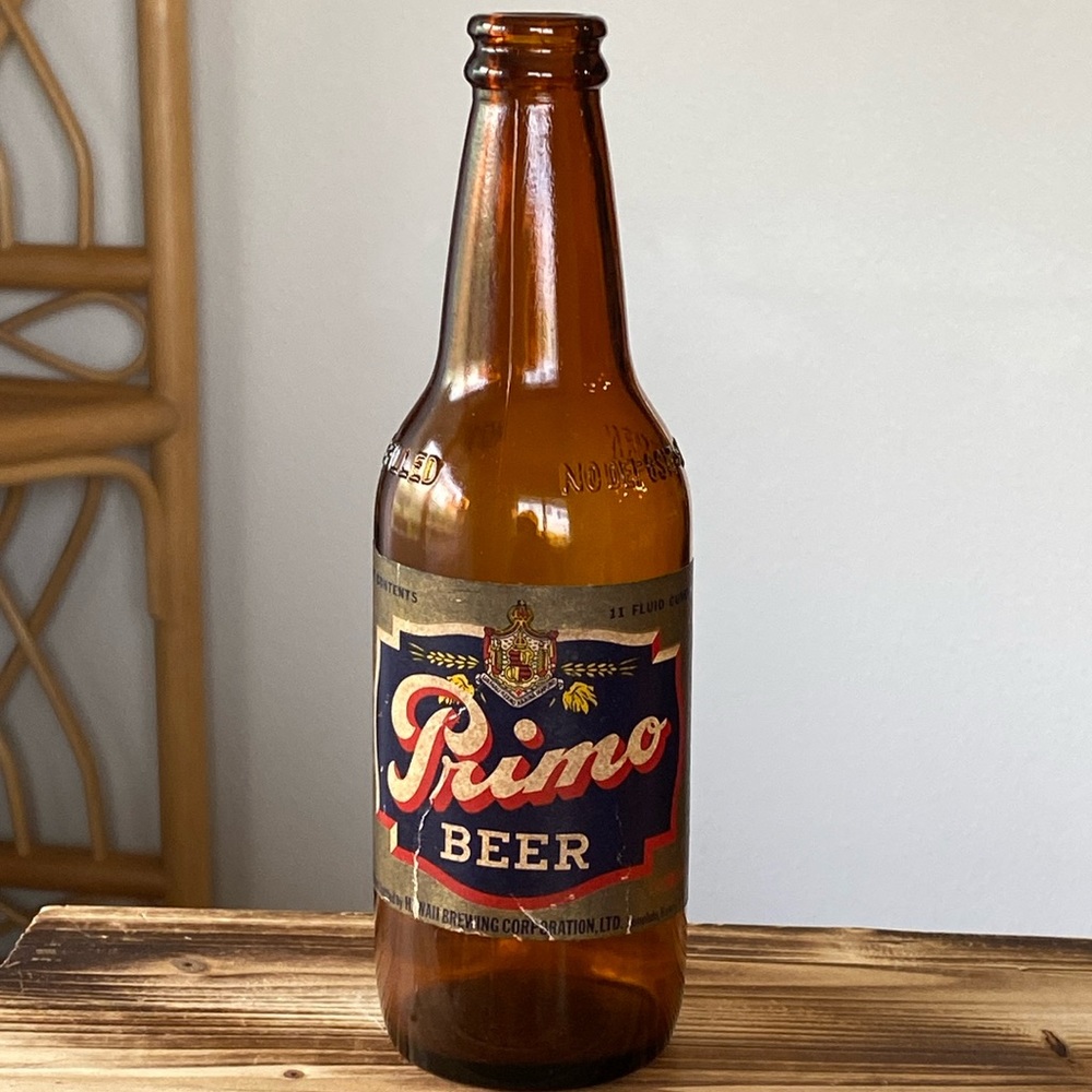 Vintage Primo Beer 11oz Bottle from Hawai’i